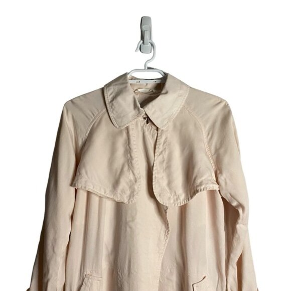 Aritzia Babaton Women's Lawson Light Pink Trench Coat - Picture 2 of 10